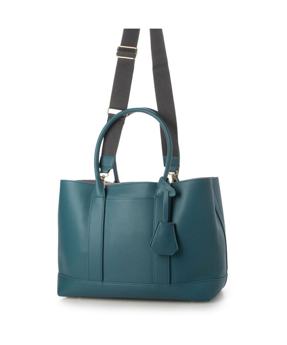 UNBILLION cachecache ショルダー付きパーテーション合成皮革トートL 