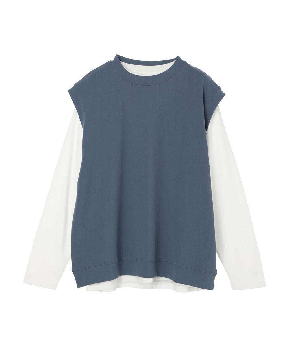 CRAFT STANDARD BOUTIQUE 梨地カットベスト＋Ｌ／Ｓ　ＴＥＥーＳＥＴ 