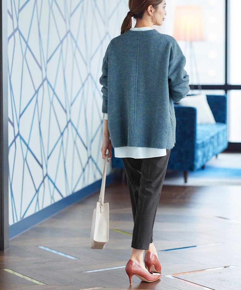 Tiaclasse 【GOLD LABEL・日本製・洗える】 カシミアタッチテーパードパンツ 