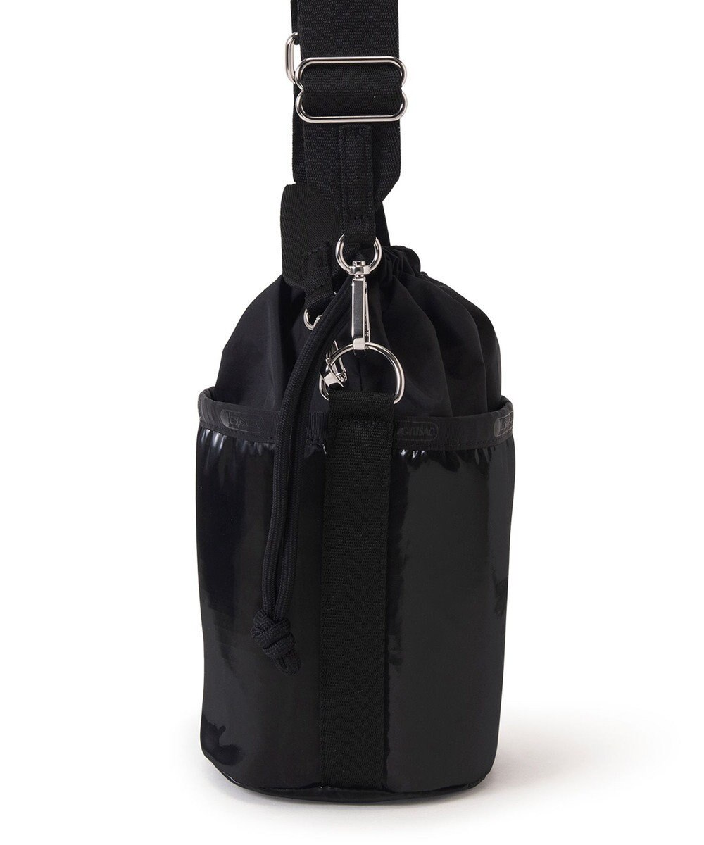 LeSportsac SM DRAWSTRING BUCKET/ブラックシャイン/ブラック 