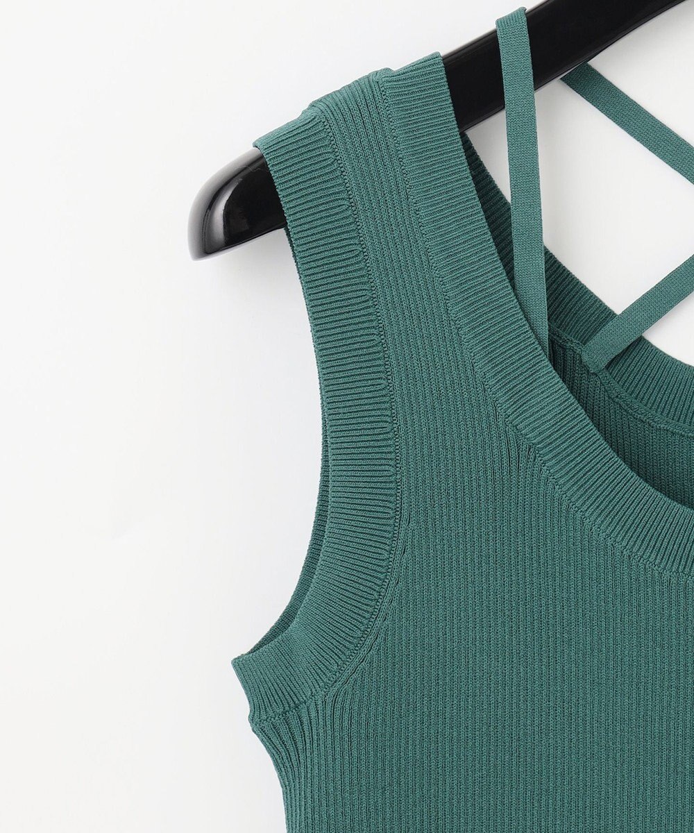 GRACE CONTINENTAL リブタンクニットトップ 