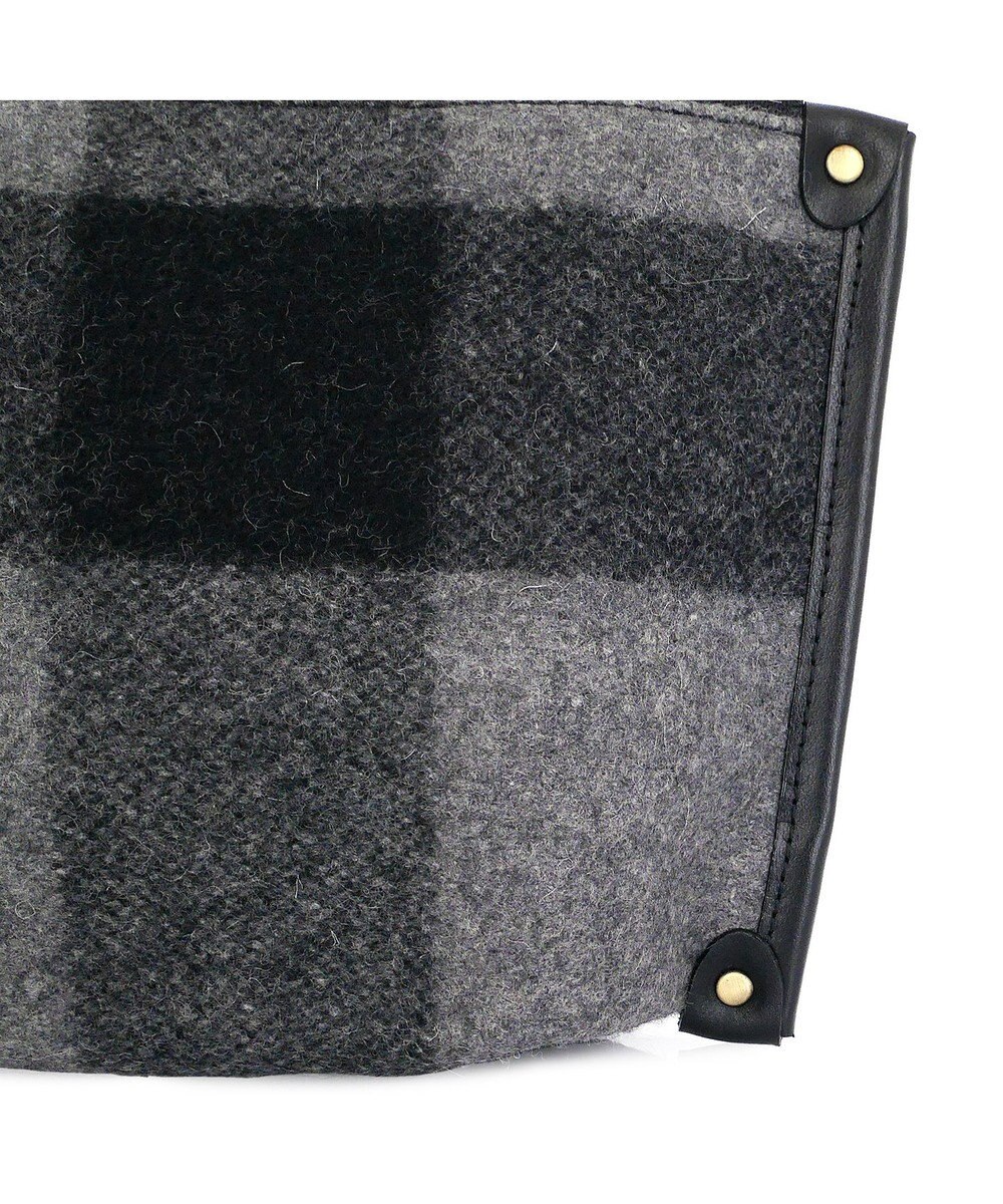 IBIZA プエブロ　ウール/牛革　ポーチ 