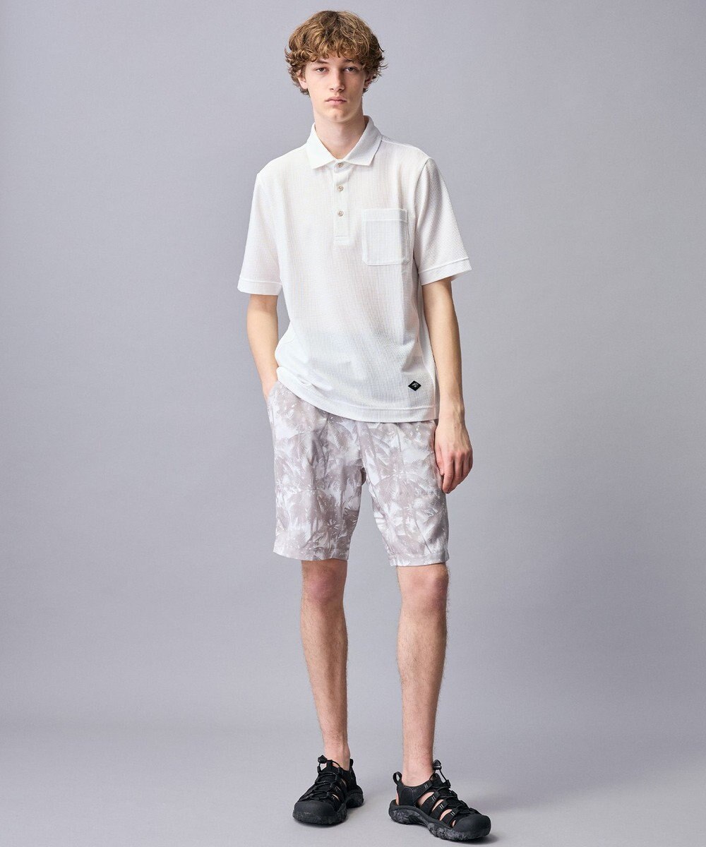 JOSEPH ABBOUD MOUNTAIN 【ゆったり】グリットワッフル　アウトドアポロ シャツ 