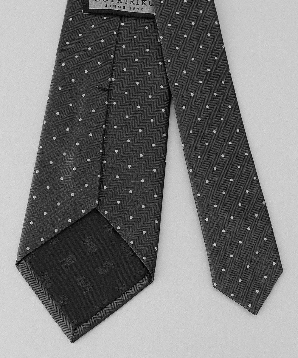 GOTAIRIKU GOTAIRIKU別注【日本製】シルク ネクタイ_小ドット 
