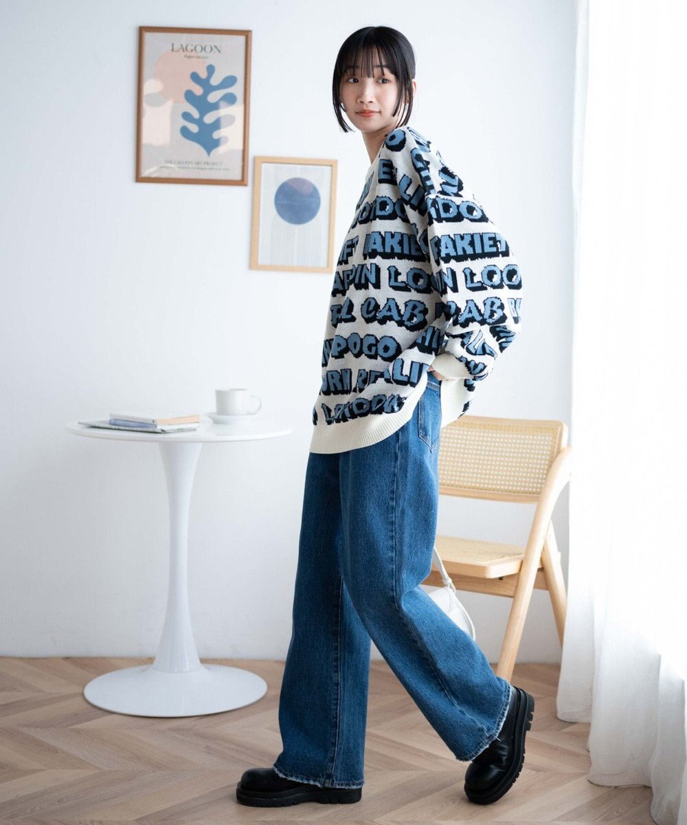 WEGO ルーズフィット総柄プルオーバー 