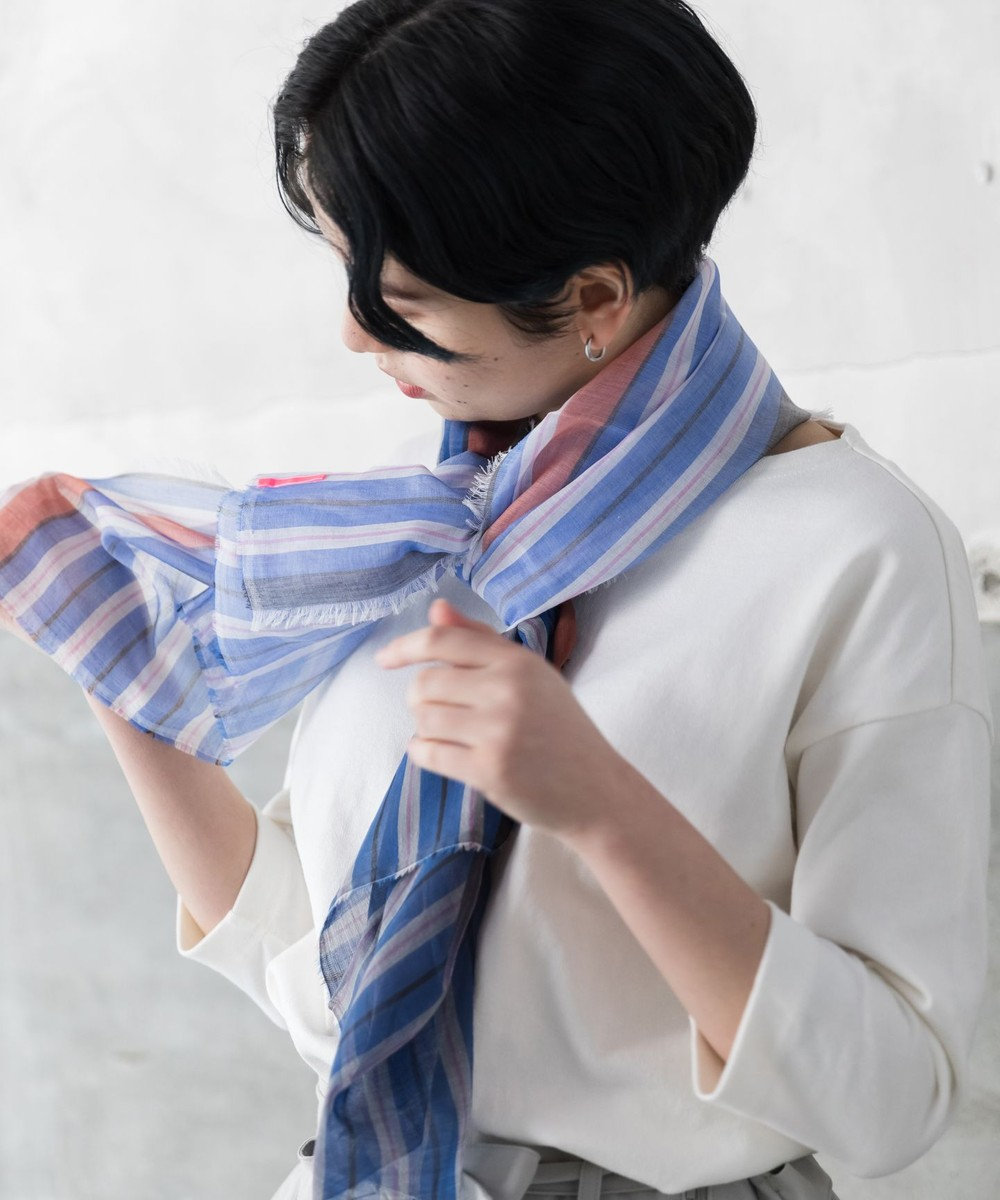 POLS 播州織 極細コットンストール Sサイズ 