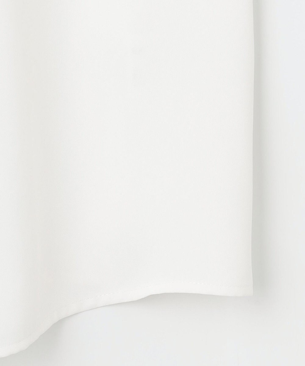 J.PRESS LADIES S 【洗える】パウダージョーゼット ボウタイ バンドカラー ブラウス 