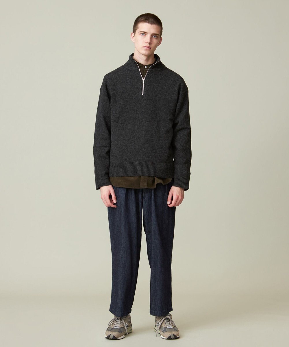 J.PRESS YORK STREET 【UNISEX】NEW ENGLAND ハーフジップニット 