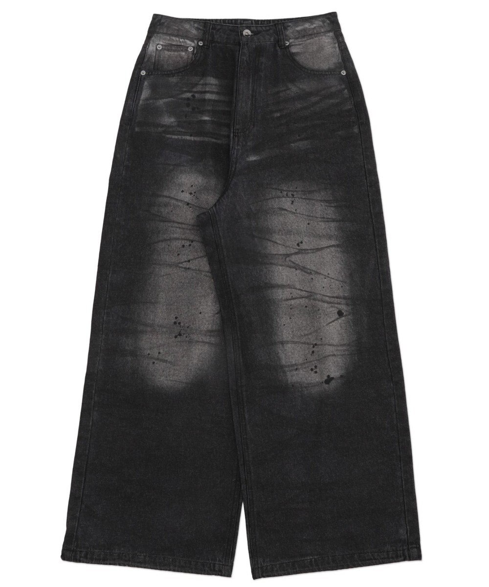 WEGO 【ユニセックス着用ITEM】スーパーバギーダーティデニムパンツ 