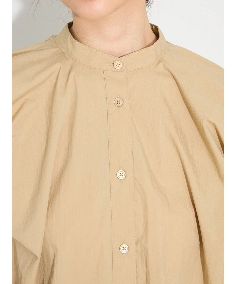 Green Parks タックデザインショート丈シャツ 