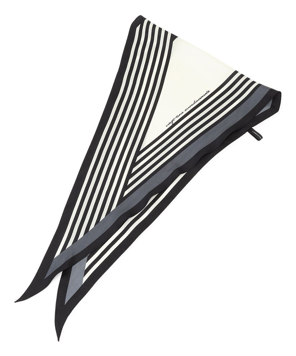 23区 【滝沢眞規子さん着用/VERY掲載】ランダムストライプ ダイヤ スカーフ 