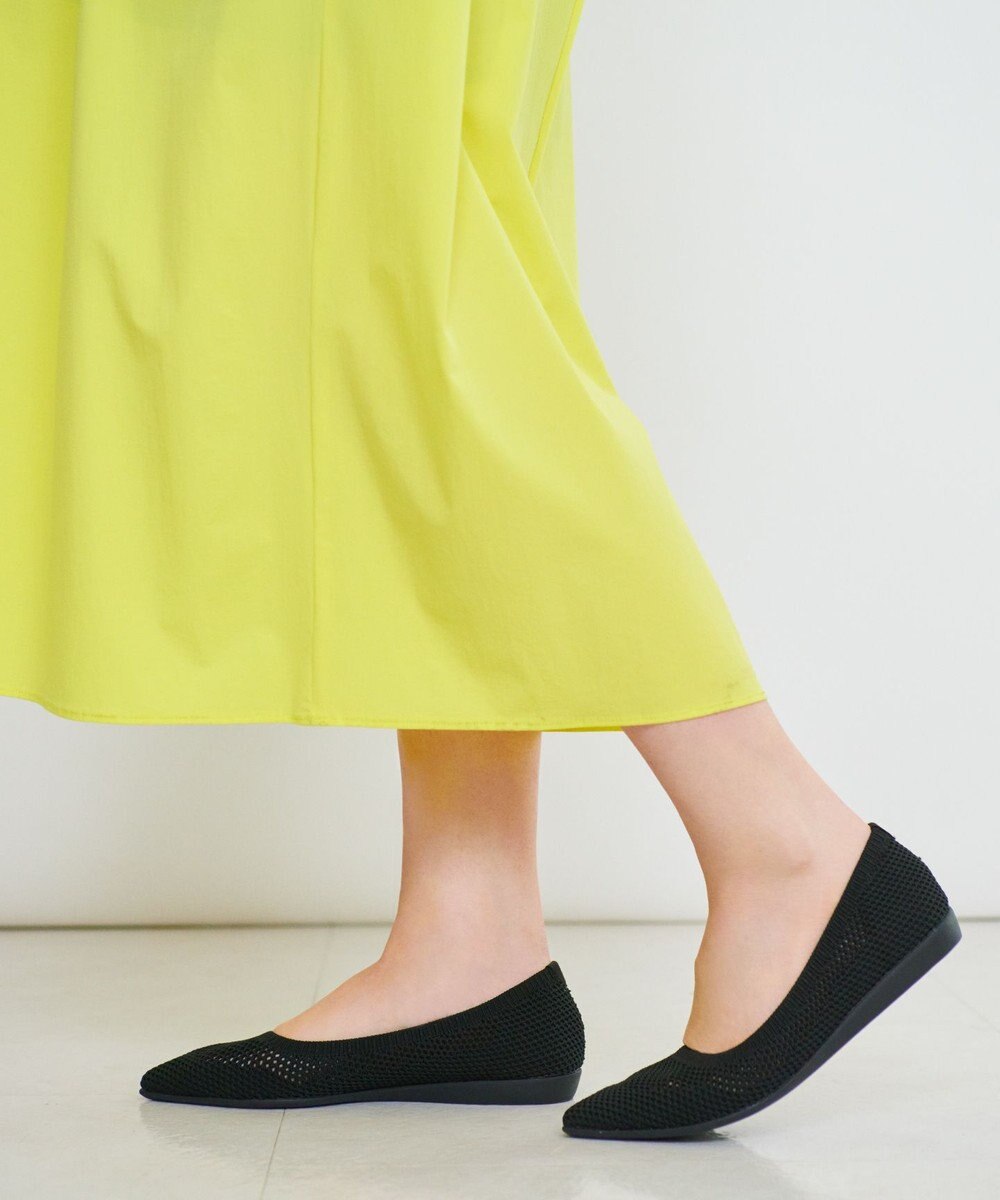 steppi 新色登場！“撥水＆洗えるニットシューズ” ポインテッドメッシュ パンプス 