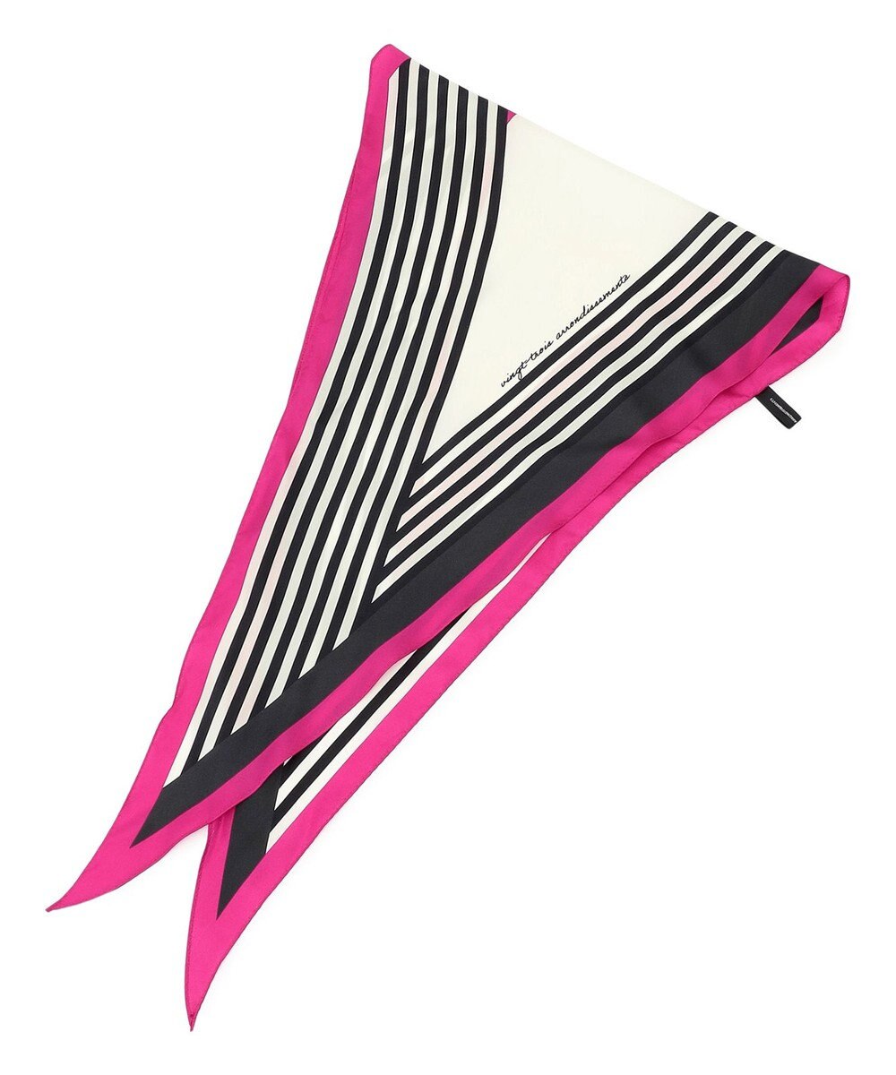 23区 【滝沢眞規子さん着用/VERY掲載】ランダムストライプ ダイヤ スカーフ 