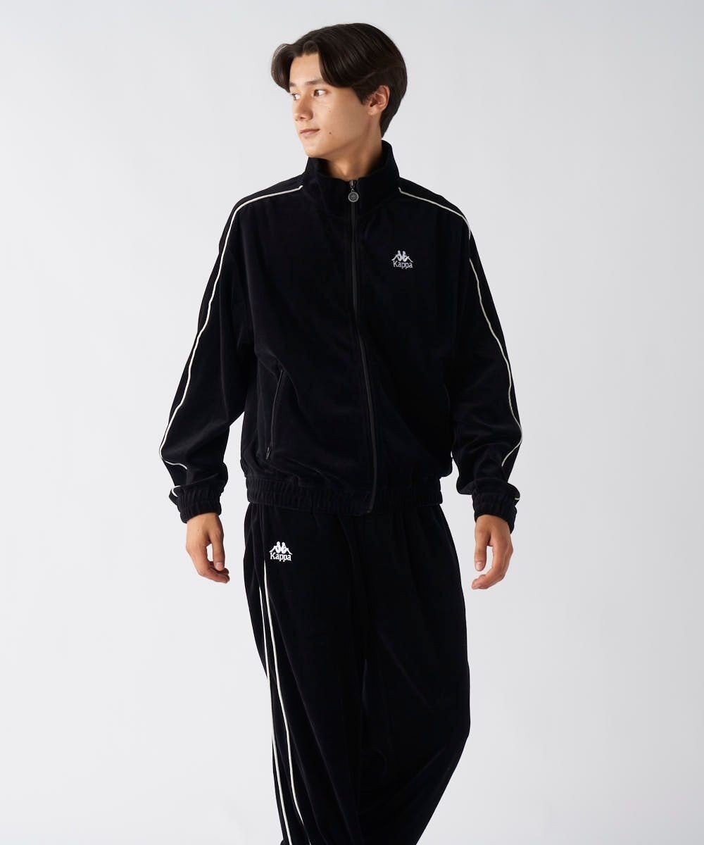 OP／FILA 【Kappa】オーバーシルエット ベロアトラックジャケット 