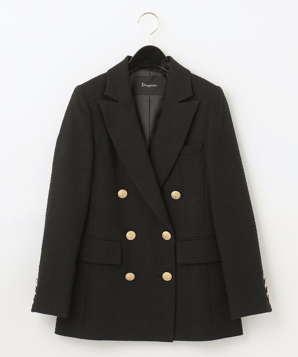 大人気✨完売品 グレースコンチネンタル ツイードテーラードジャケット 金ボタン 大人気✨完売品 グレースコンチネンタル ツイードテーラードジャケット