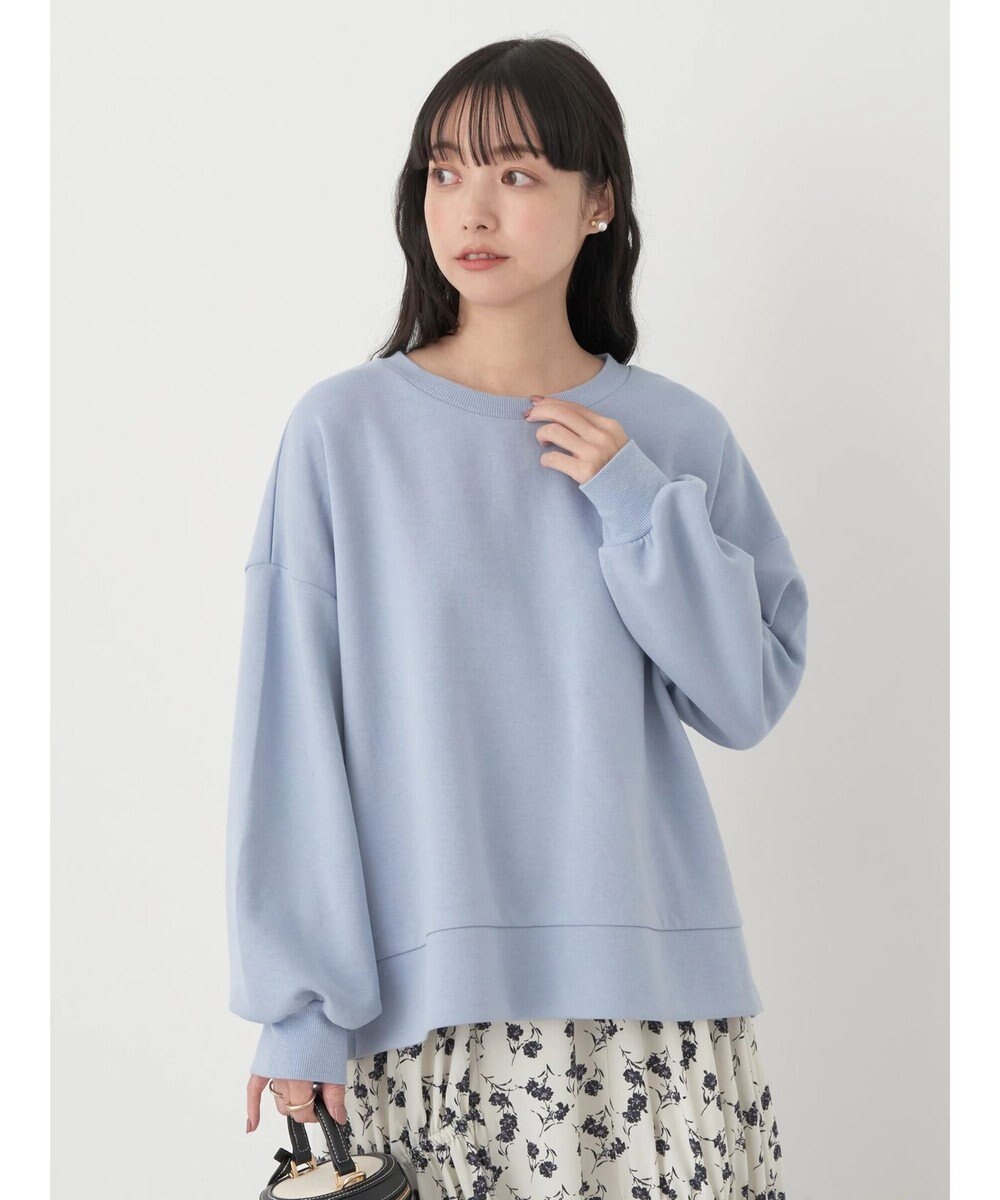 earth music&ecology サイドボタンダンボールプルオーバー 