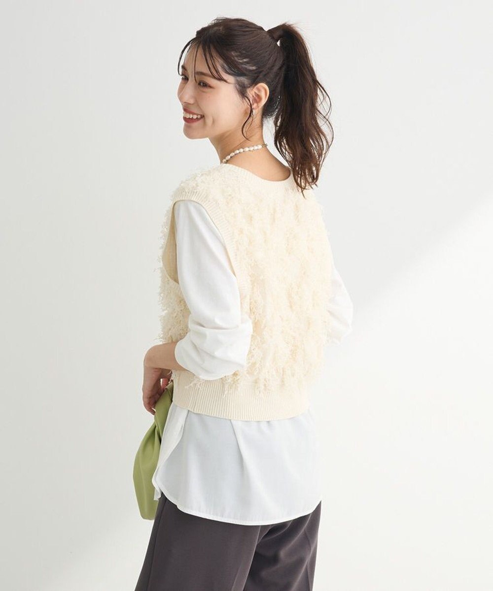 Green Parks フリンジニットベスト 