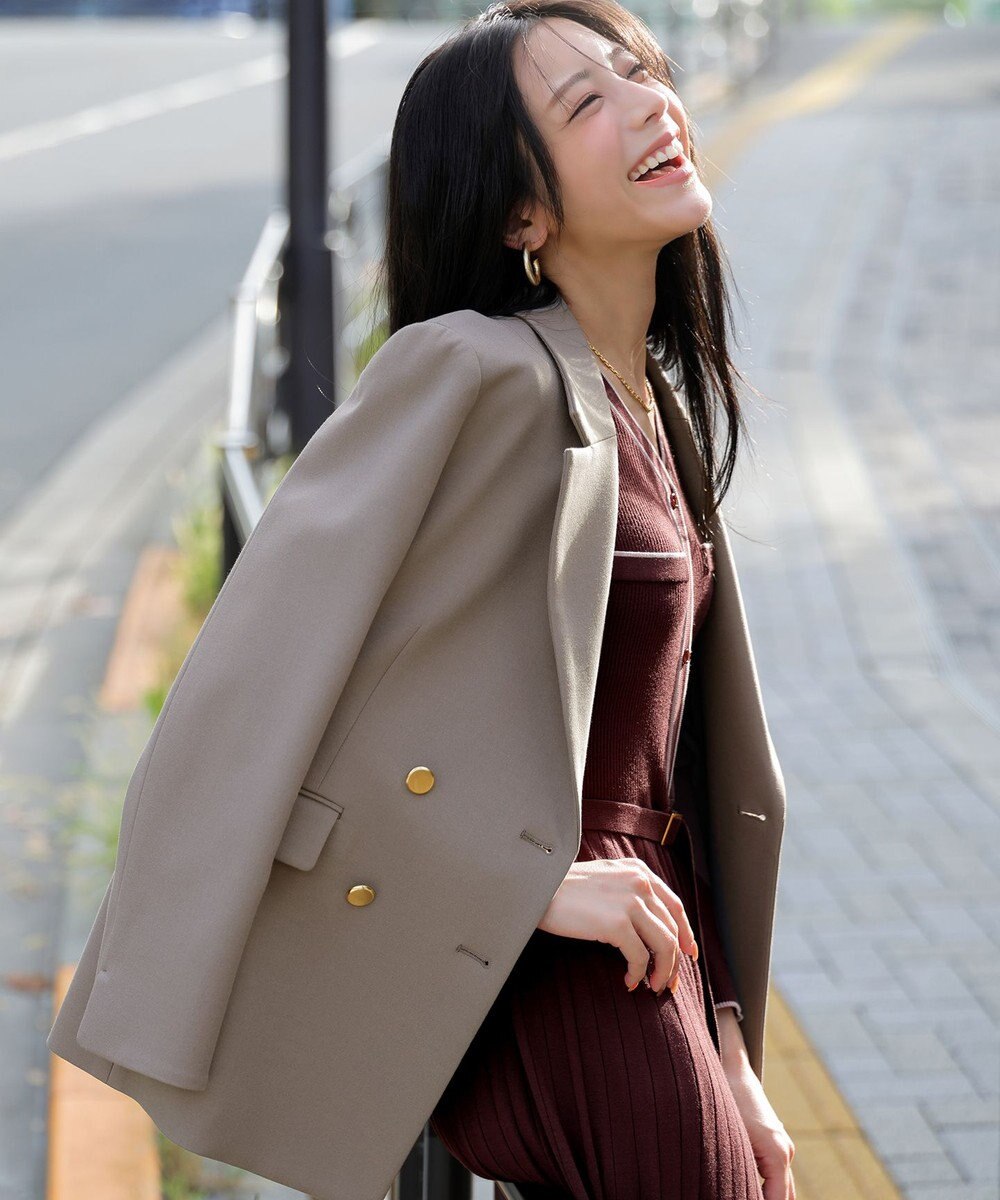 ANY SIS ビューティサーモ2WAYストレッチ テーラードジャケット 