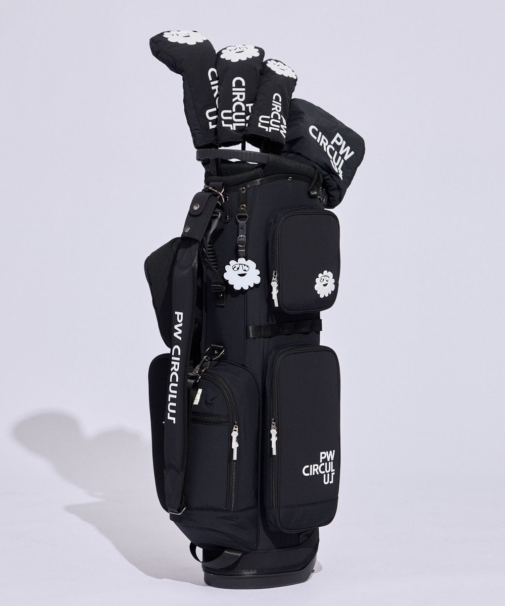 PW CIRCULUS 【UNISEX】デタッチャブル キャディバッグ シボ感のあるナイロンワッシャー素材 