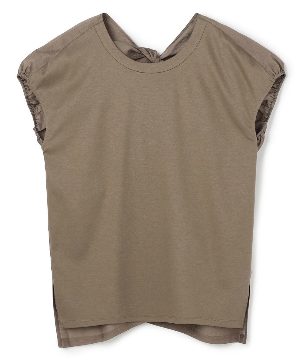 BEIGE， ZEOLITE / バックツイスト コンビトップス 