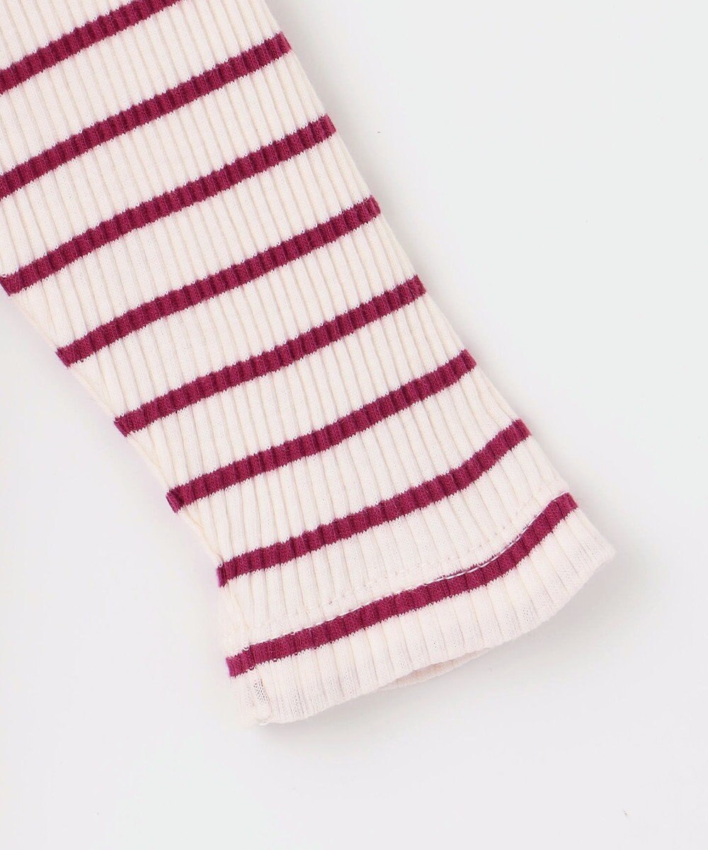 組曲 KIDS 【80-100㎝】レースボーダー トップス 