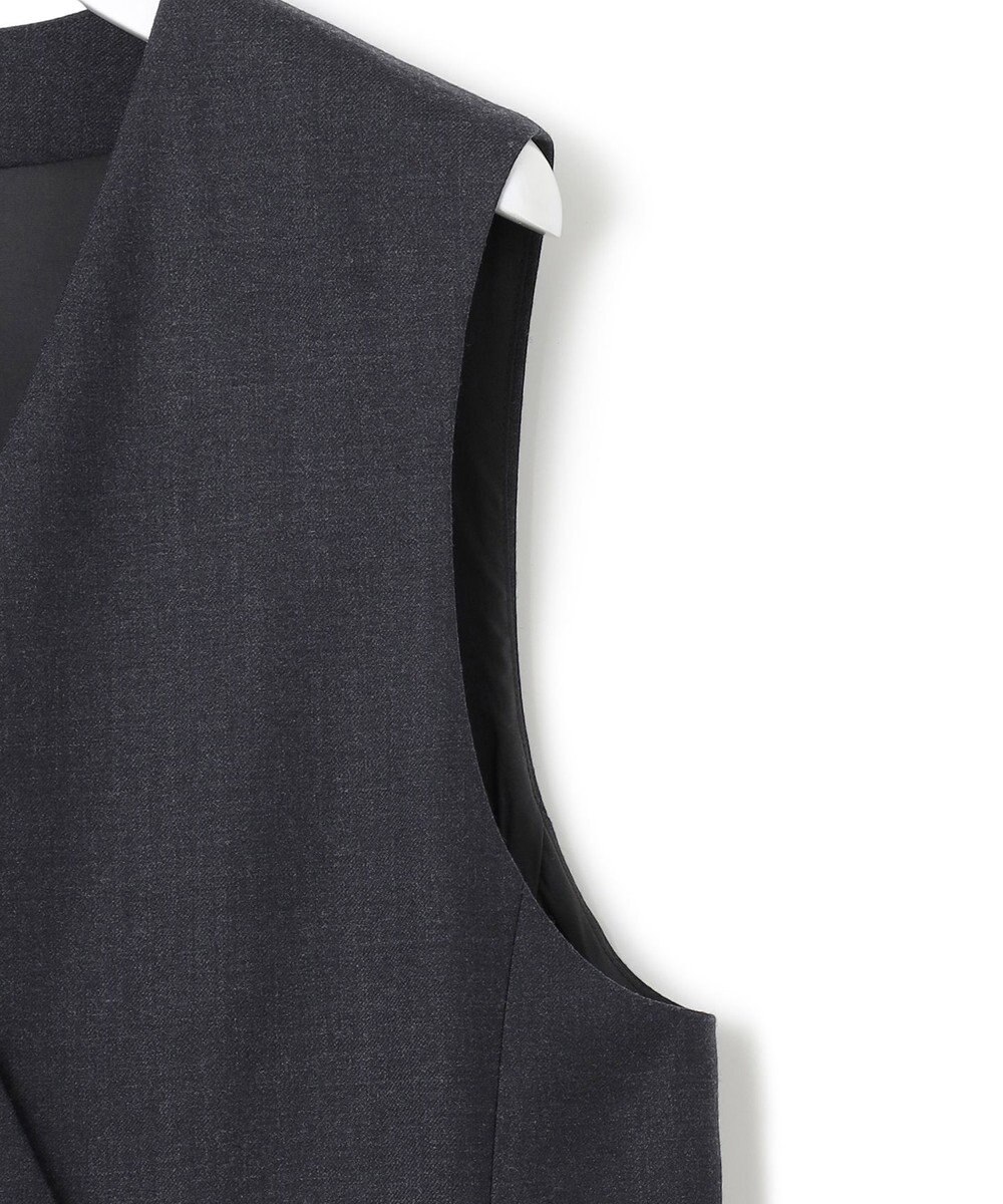 23区 ウーステッドウールツイル ロング ジレ 