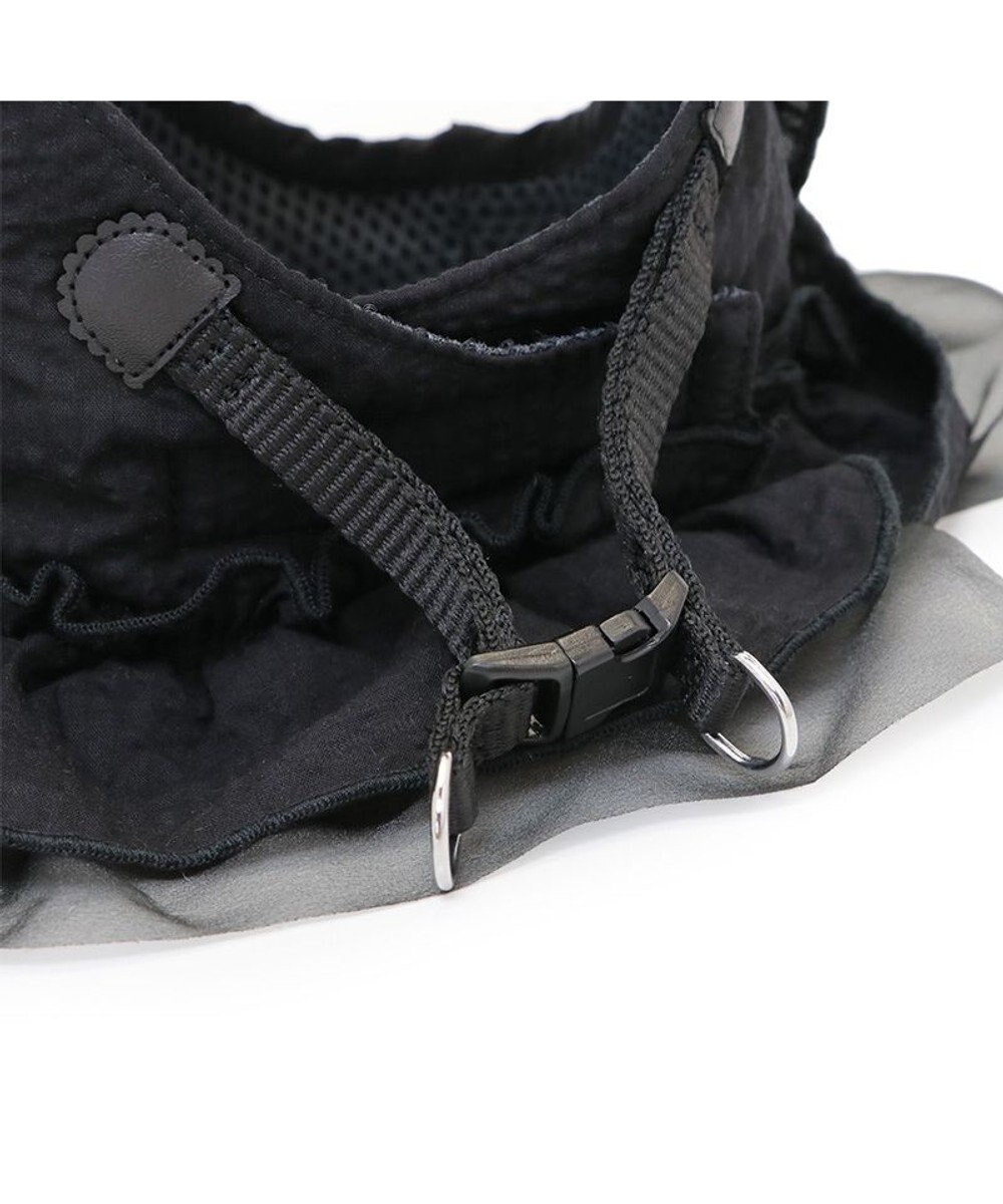 PET PARADISE cherircouture フリフリハーネス 《ブラック》 小型犬 ４Ｓ/３Ｓ 