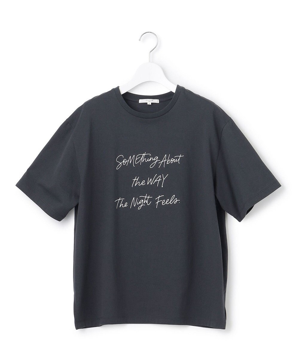 23区 L 【SLOW/一部店舗限定】ヴィンテージライク ロゴ Tシャツ 