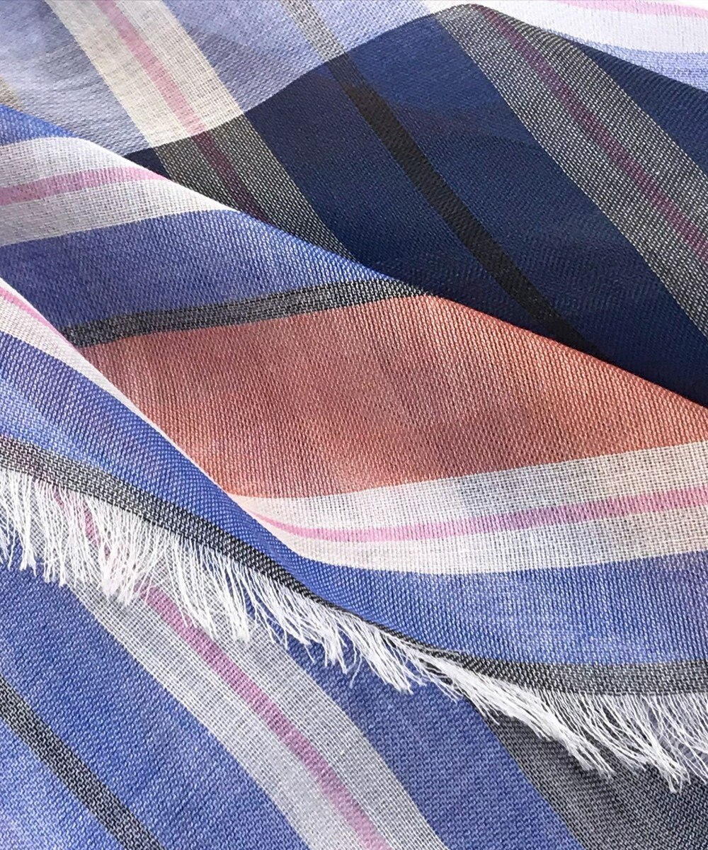 POLS 播州織 極細コットンストール Sサイズ 