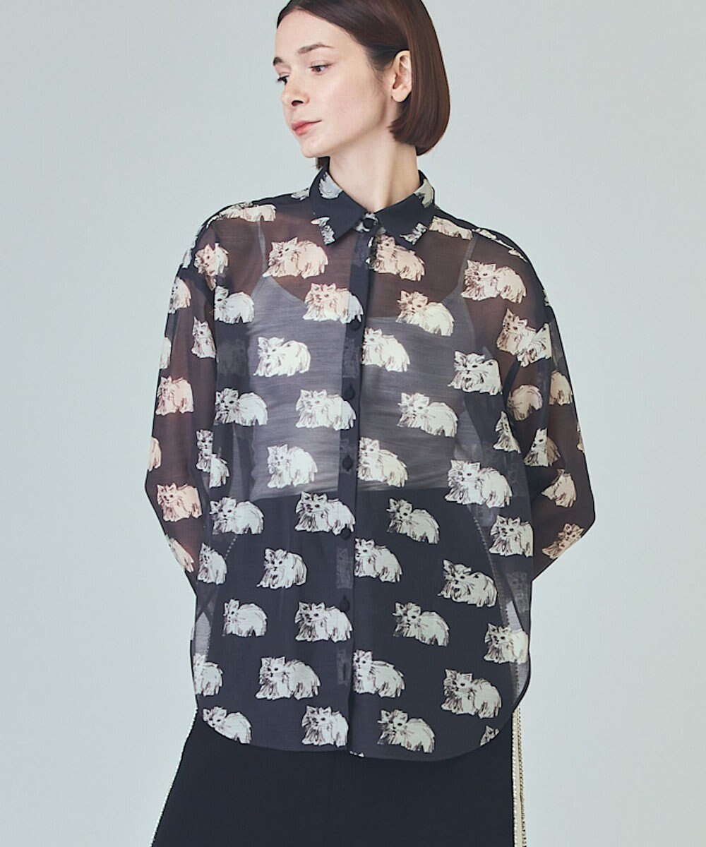 GRACE CONTINENTAL シアーCatブラウス 