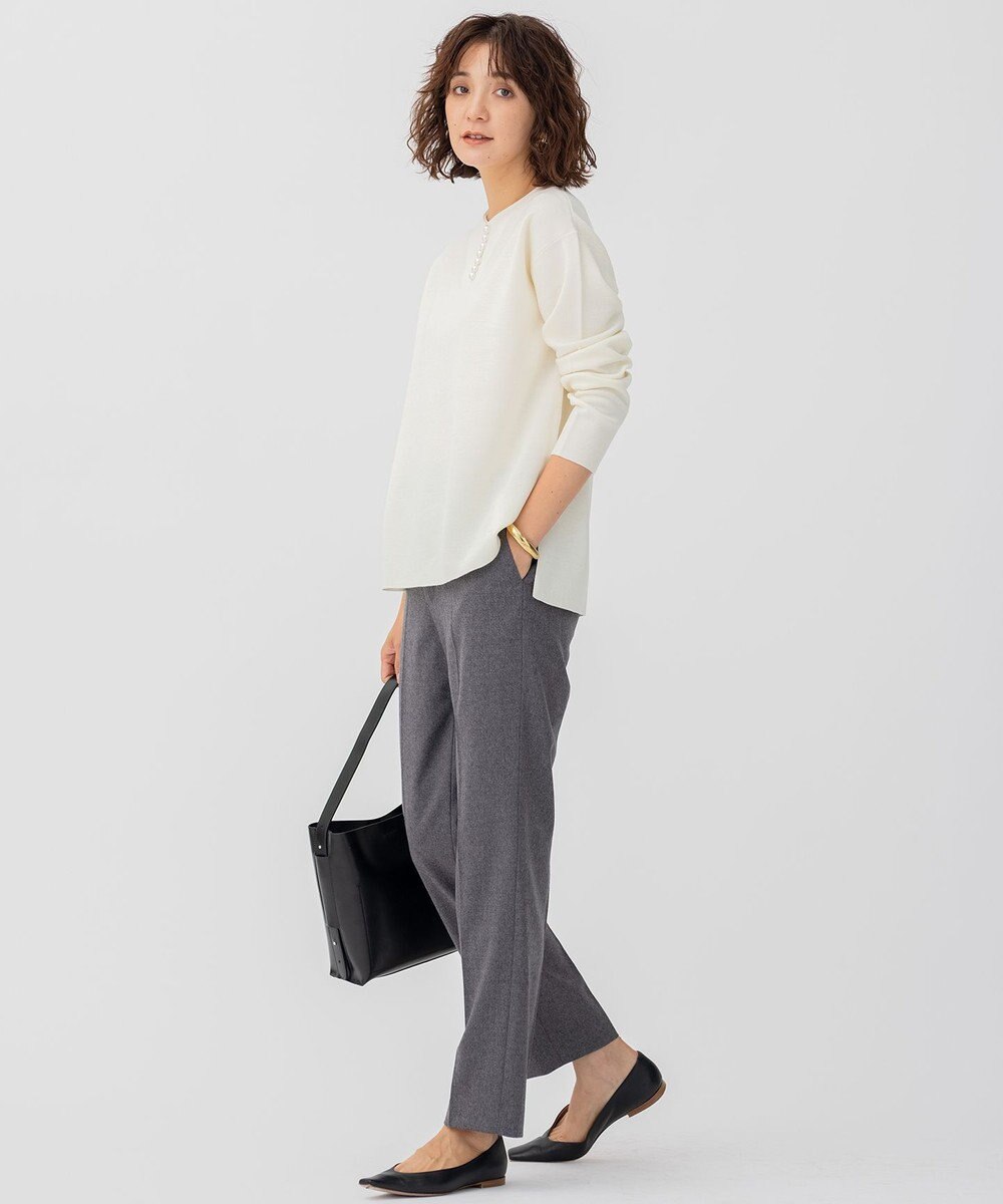 23区 【CLASSY.1月号掲載】ウールミルドストレッチ テーパードパンツ 