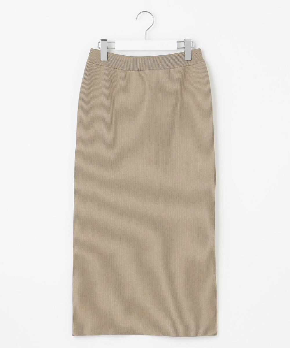 自由区 S 【洗える】リブストレッチタイト スカート 