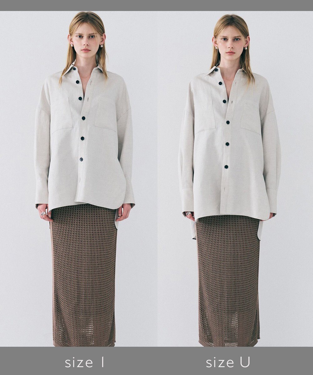 uncrave リヨセルライトリネン BIGシャツ 