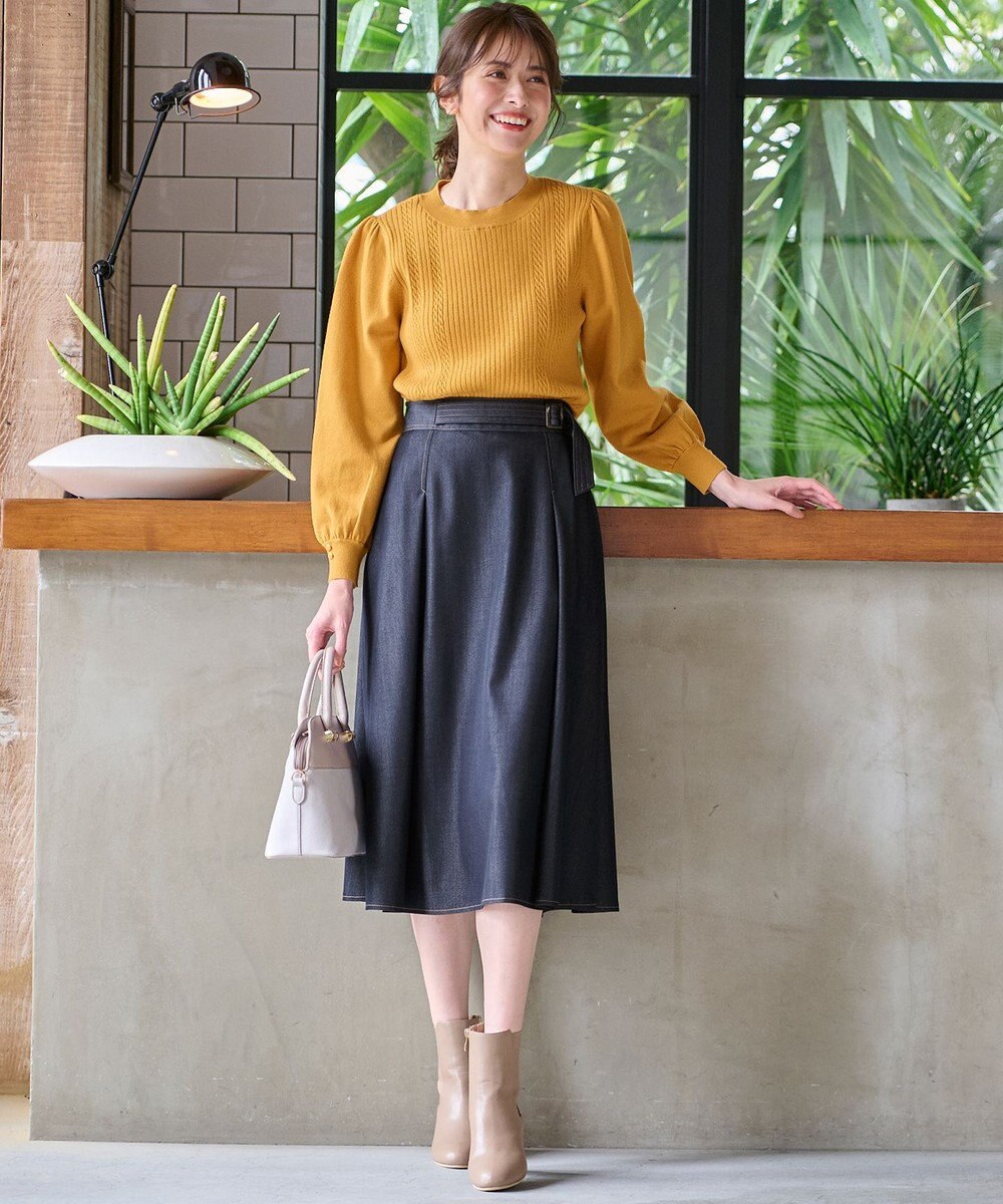 洗える】チノライクタック スカート / any SiS L | ファッション通販