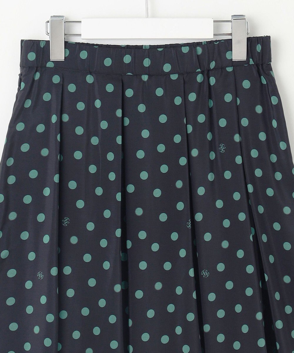 自由区 L 【洗える】ポルカドットプリント スカート 