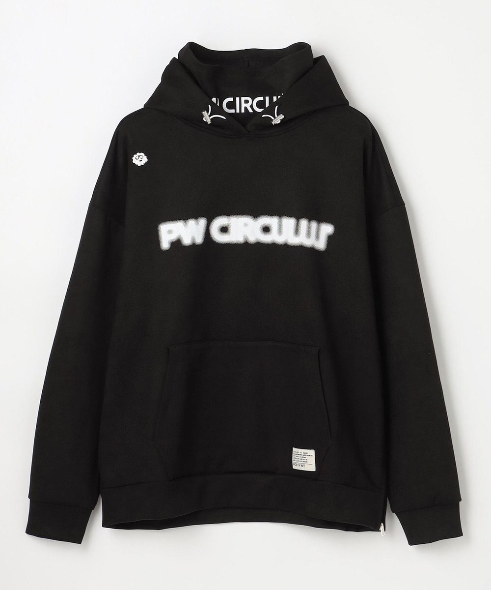 PW CIRCULUS 2025 NEW！【手洗い洗濯可】【MEN】キャットグラフィック スエードライク デタッチャブルフーディ ゴルフ 