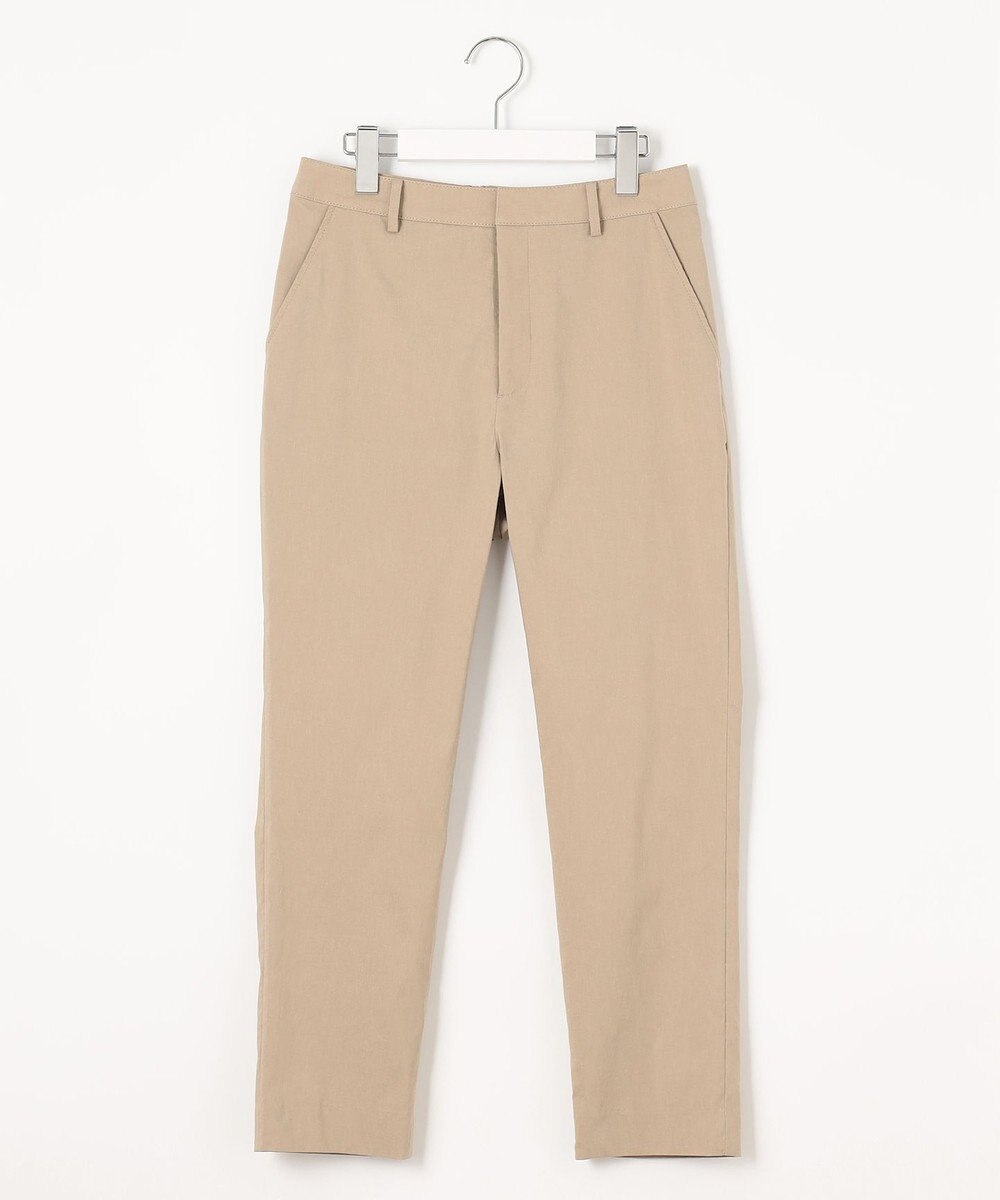 J.PRESS LADIES 【洗える】セルロースリネンストレッチ テーパード パンツ 