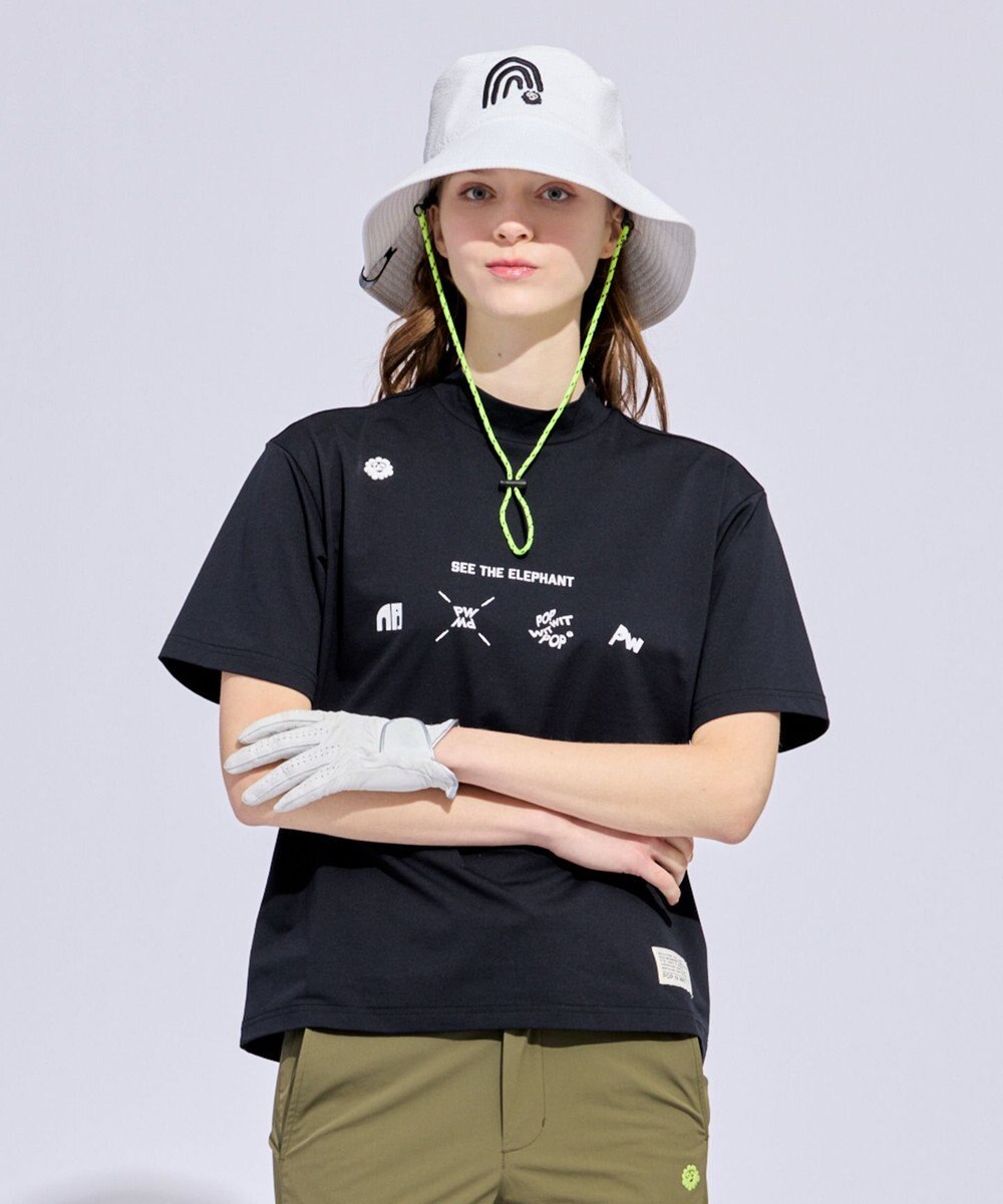 PW CIRCULUS 【WOMEN】アニマルグラフィックモックネック  ゴルフウェア レディース 