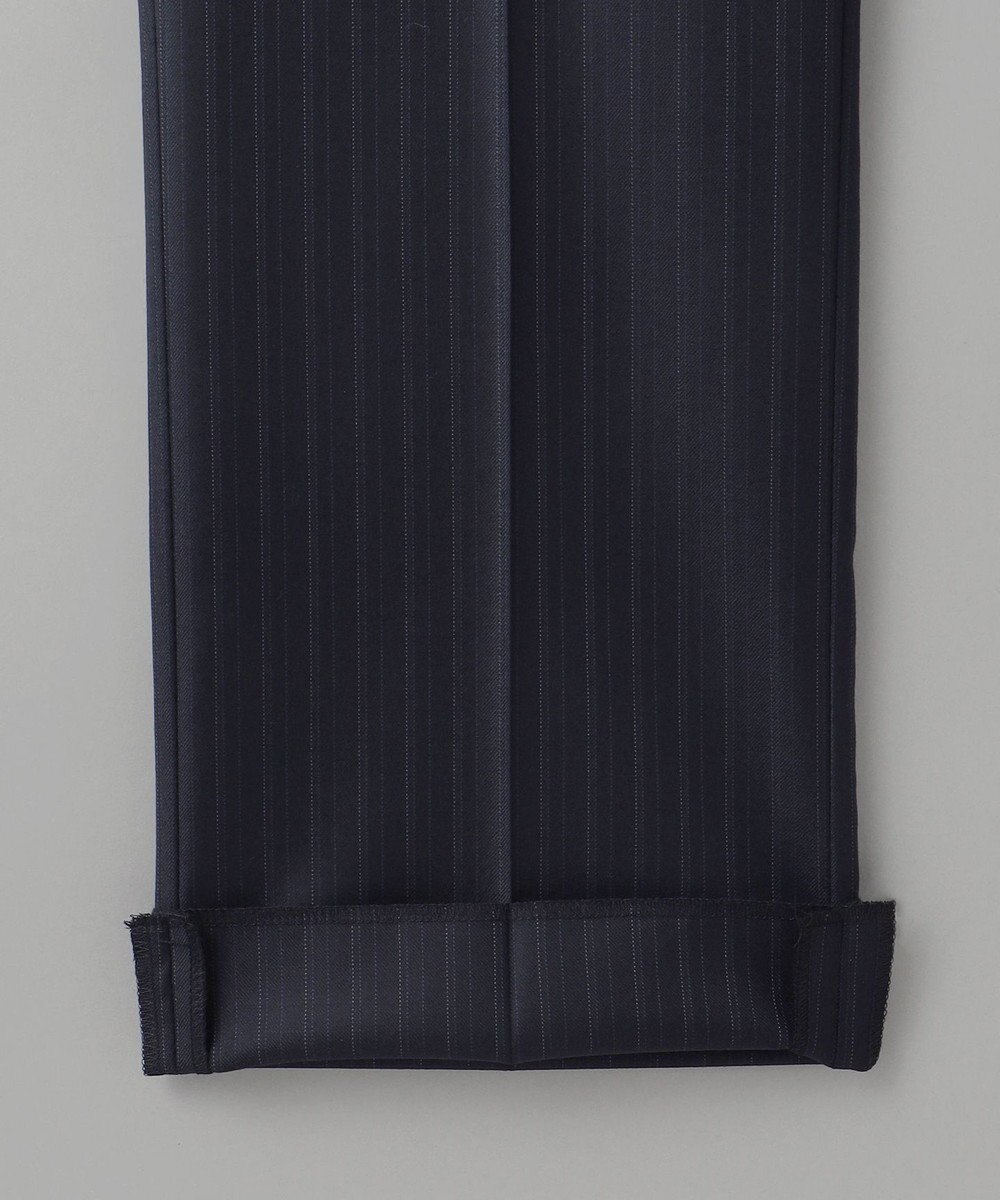 GOTAIRIKU シワになりにくい【御幸毛織/みゆきけおり】Superio160 スーツ_ネイビーストライプ 