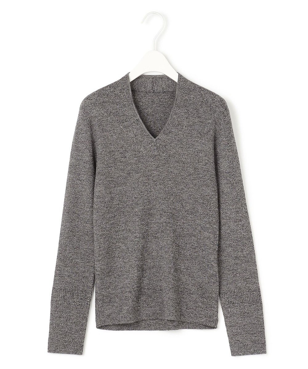 ICB 【洗える】エクストラファインメリノ Vネックプルオーバー 