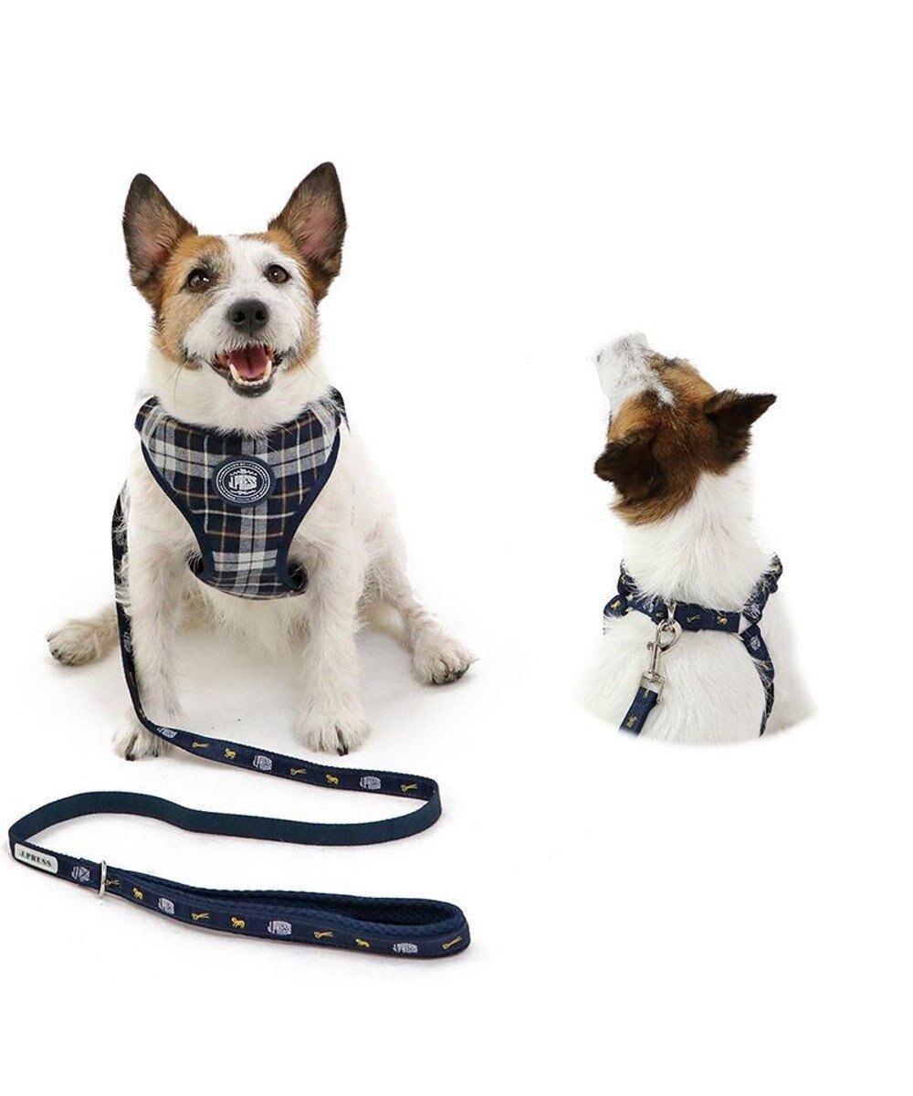 PET PARADISE J.PRESS ビエラチェック ハーネス リード【Ｓ】 