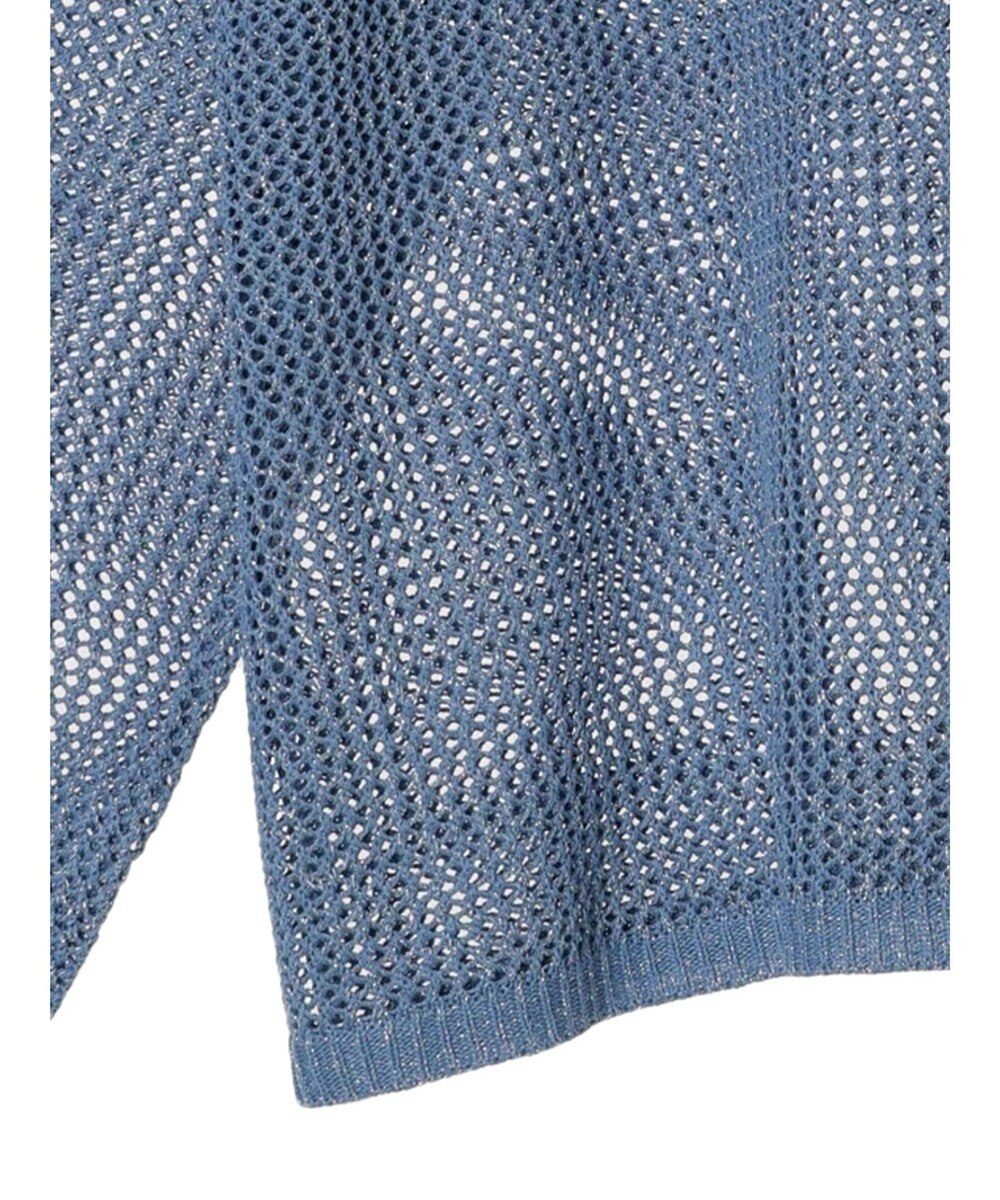 earth music&ecology ラメメッシュプルオーバー 