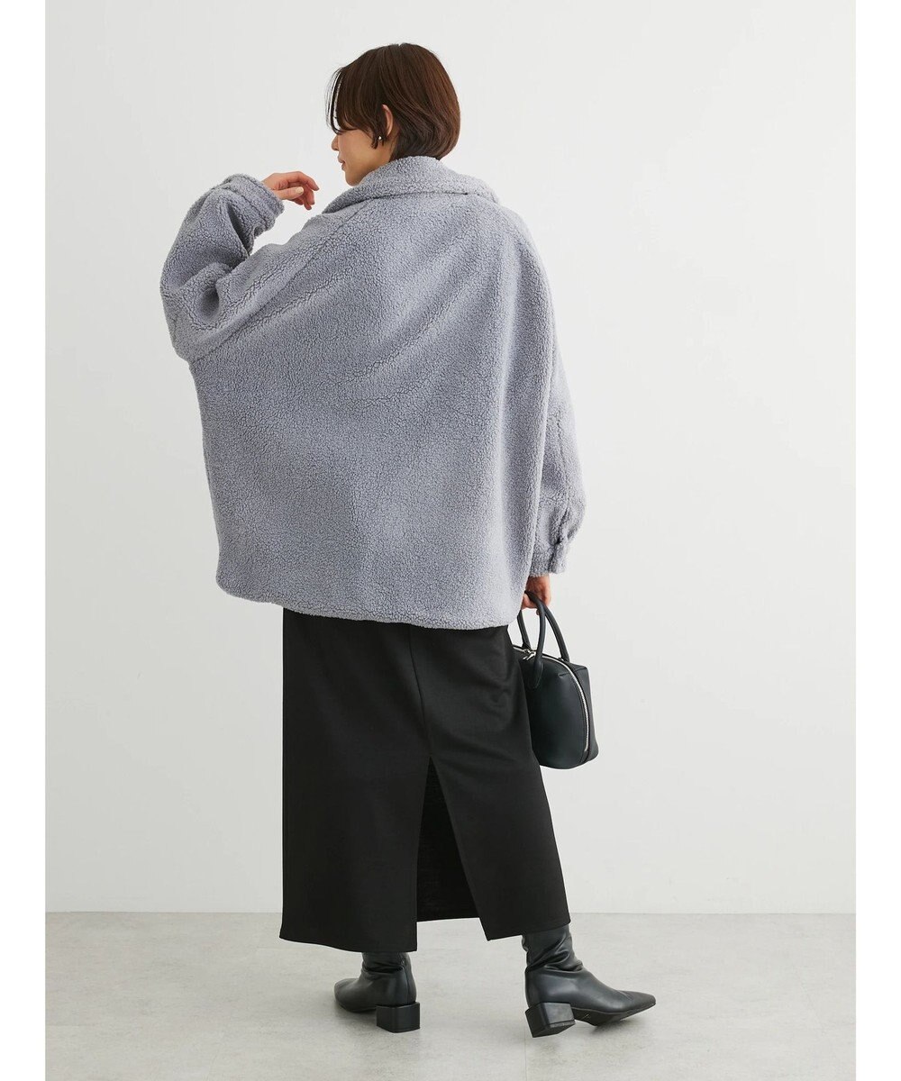 Green Parks 衿付きボアブルゾン 