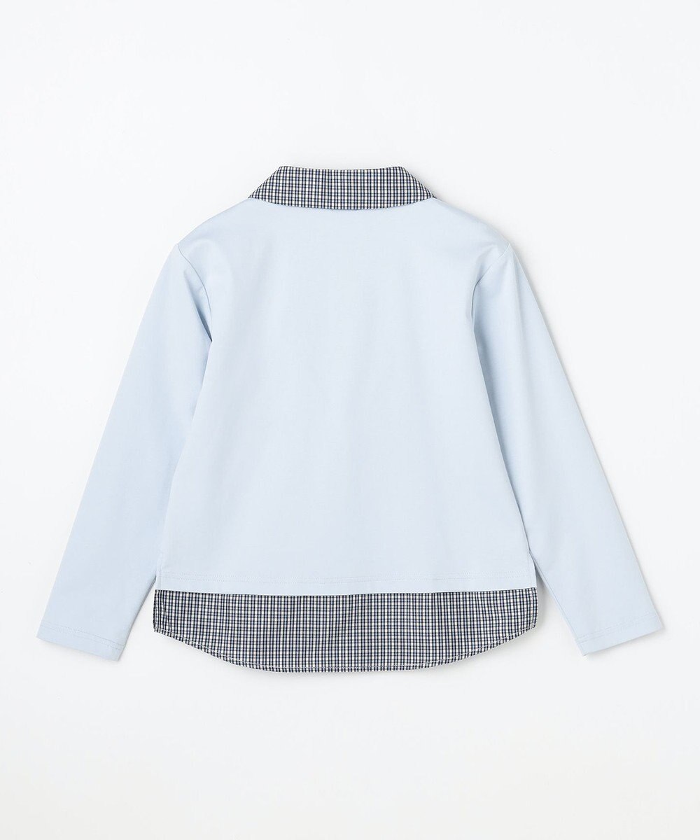 組曲 KIDS 【150-160㎝】 ミニチェック レイヤードトップス 