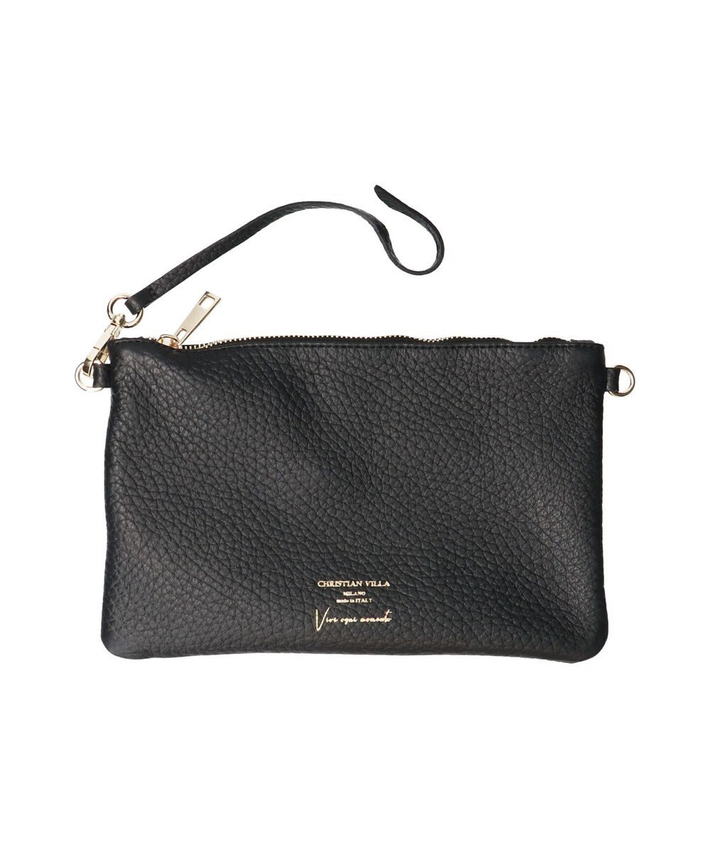 INTER-CHAUSSURES 【CHRISTIAN VILLA】レザーハンドバッグ 