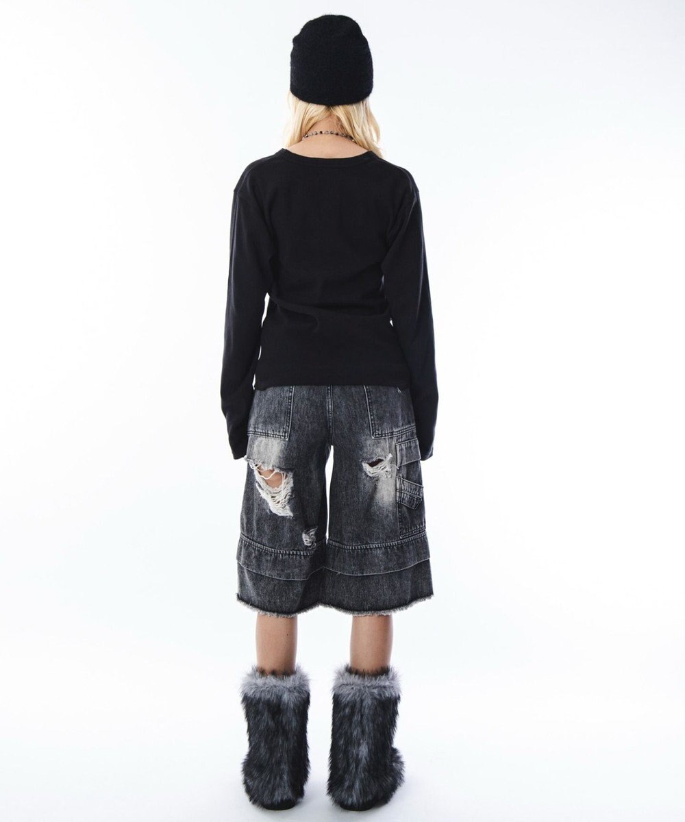 WEGO 【ユニセックス着用ITEM】コンパクトフィットリブヘンリーネックT（LS） 