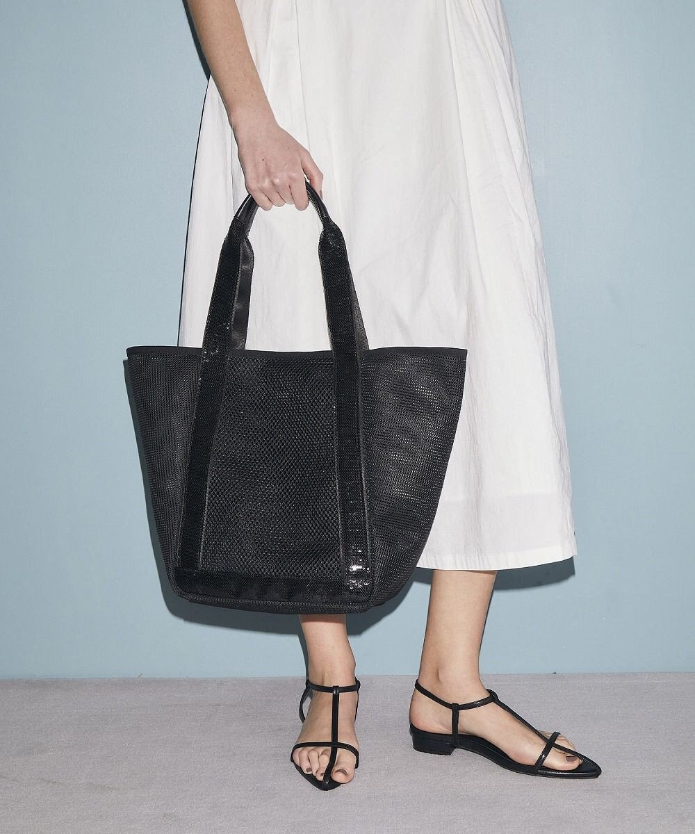 TOPKAPI 【TREASURE TOPKAPI】スパンコール ハンドル メッシュ トート バッグ 