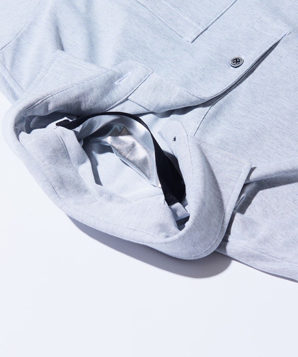 JOSEPH ABBOUD MOUNTAIN 暑さに徹底抗戦【首元に冷感ジェル】フリーズパックポロ 無地タイプ 