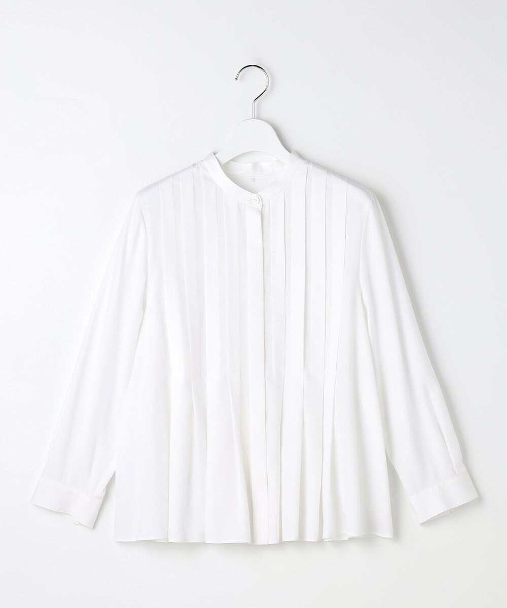 自由区 L ドレープブロードタック ブラウス 