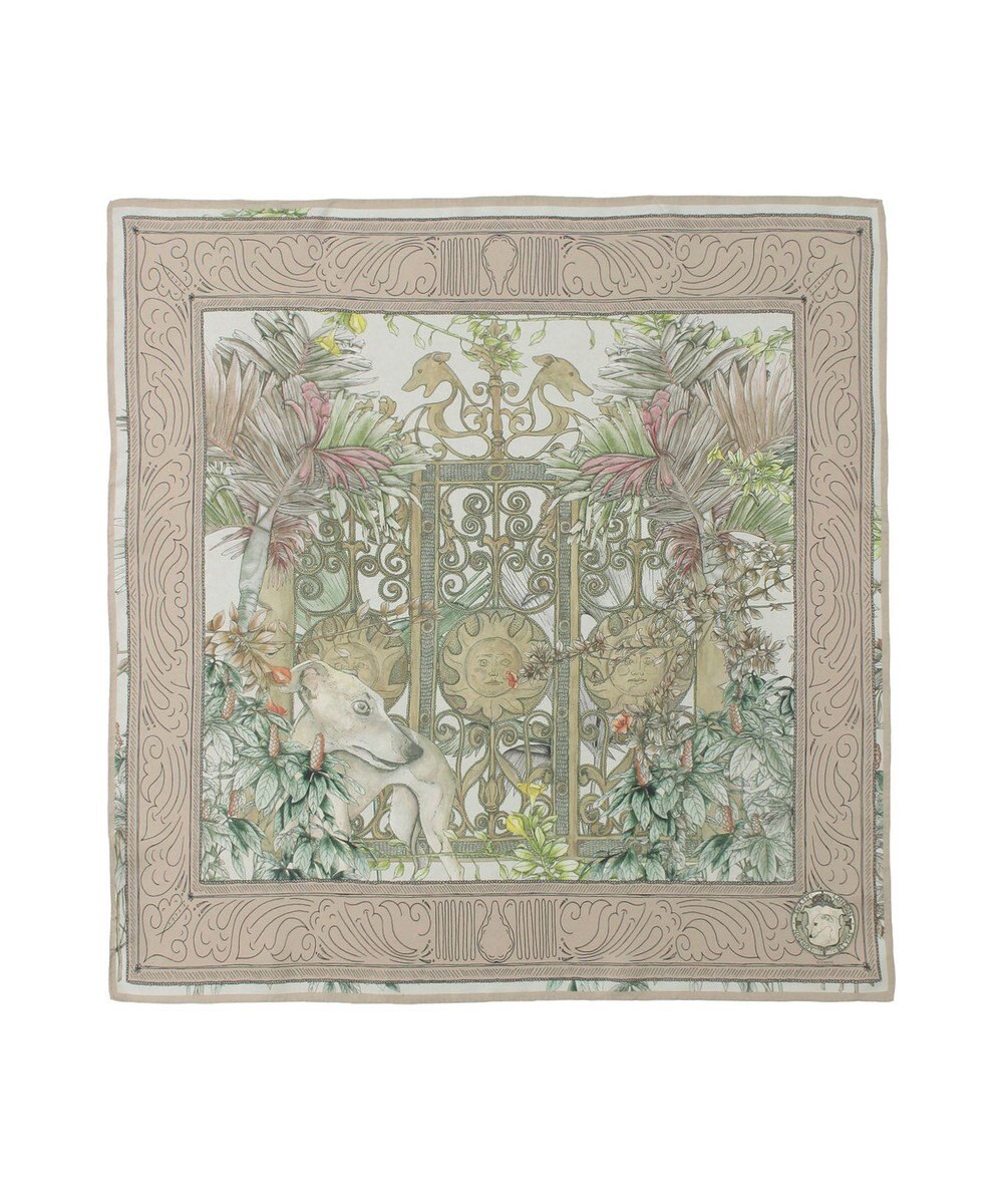 MOONBAT SWASH LONDON(スウォッシュロンドン） シルクツイルスカーフ GATE 68×68cm 日本製 